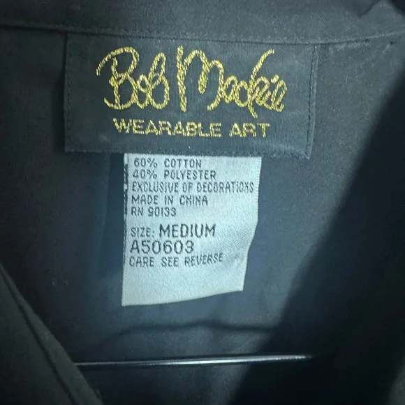 Bob Mackie Black Wearable Art Shirt - Picture 4 of 8